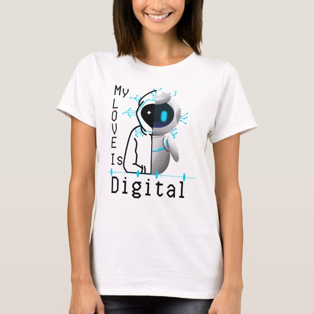 Camiseta Meu amor é digital.w (Frente)