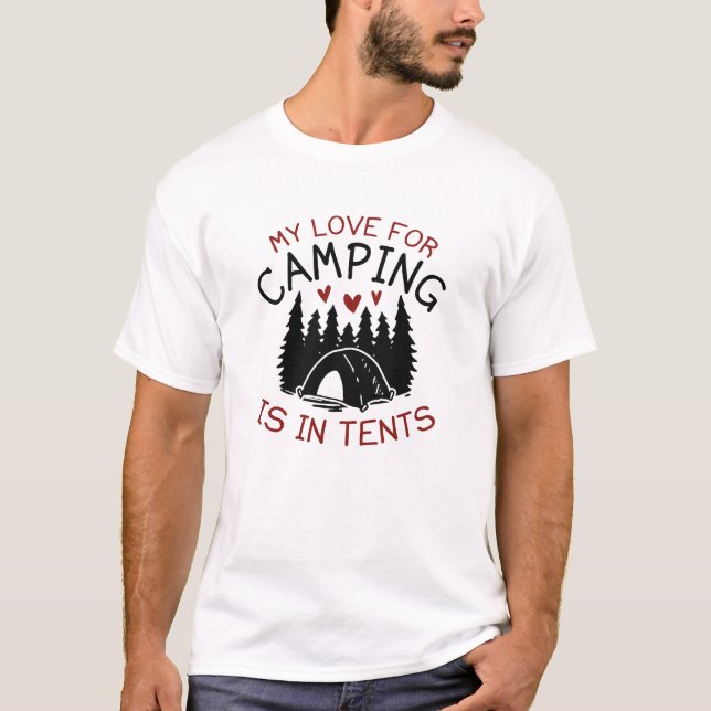 Camiseta Meu Amor Por Acampamento (Frente)