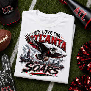 Camiseta Meu Amor por Atlanta Soars Fã de Futebol
