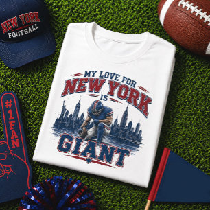 Camiseta Meu Amor por Nova York é Futebol Gigante