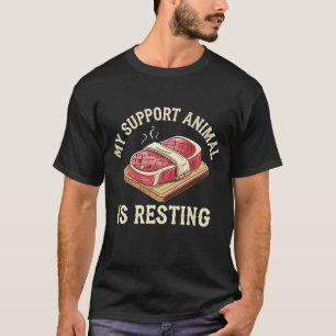 Camiseta Meu Animal de apoio está descendo