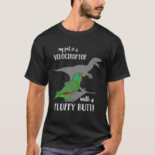 Camiseta Meu animal de estimação é um velociraptor com um b