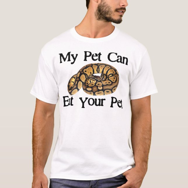 Camiseta Meu animal de estimação pode comer seu animal de (Frente)