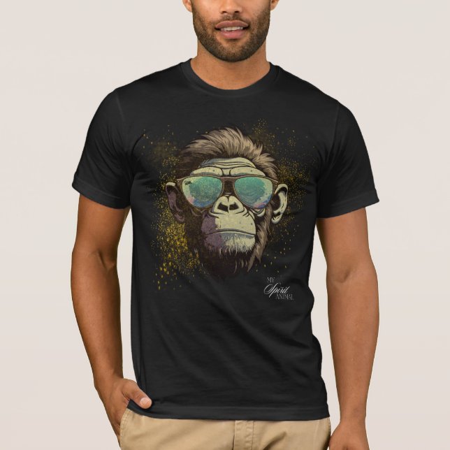 Camiseta Meu Animal Espírito - Chimpanzé (Frente)