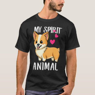 Camiseta Meu Animal Espírito, Corgi Dog Love R Pai Mãe, B