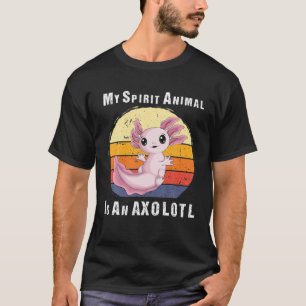 Camiseta Meu Animal Espírito É Axolotl Cute Kawaii Axolot