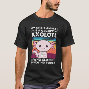 Camiseta Meu Animal Espírito É Um Axolotl Engraçado