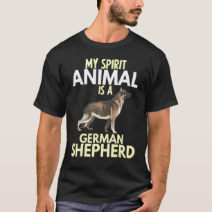 Camiseta Meu Animal Espírito É Um Cão German shepherd