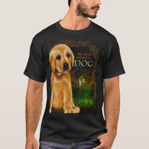 Camiseta Meu Animal Espírito É Um Entusiasta Canino De Cães