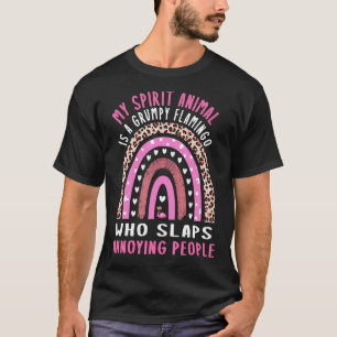 Camiseta Meu Animal Espírito É Um Flamingo Engraçado Que Ba