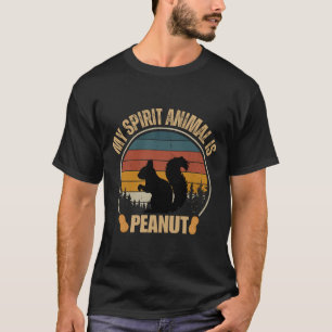 Camiseta Meu animal espiritual é o esquilo retro-safado