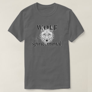 Camiseta Meu Animal Espiritual É O Lobo Força & Liberdade