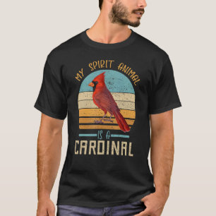 Camiseta Meu Animal Espiritual É Um Ret De Pássaro Vermelho