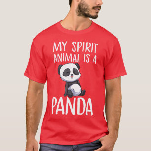 Camiseta Meu Animal Espiritual É Um Urso Panda Kawaii Anima