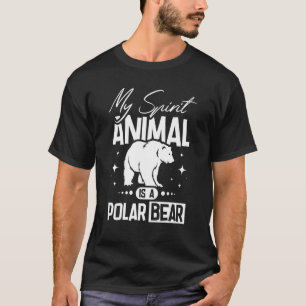 Camiseta Meu animal espiritual é um urso polar