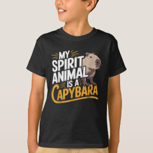 Camiseta Meu Animal Espiritual é uma Capivara Animal Fofo e