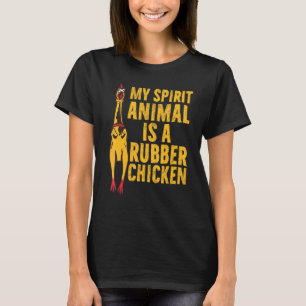 Camiseta Meu Animal Espiritual É Uma Galinha De Borracha Ro