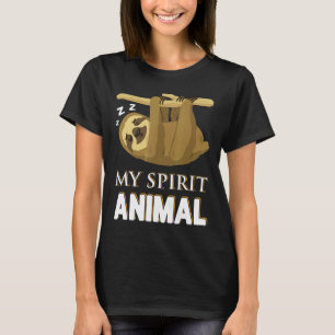 Camiseta Meu Animal Espiritual É Uma Preguiça Adorável Para