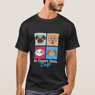 Camiseta Meu Animal Favorito: Cães
