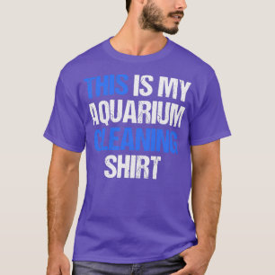 Camiseta Meu aquário Limpando o aquário