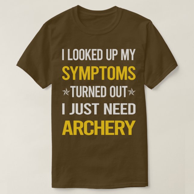 Camiseta Meu Arco de setas do Archery Archery de Sintomas (Frente do Design)