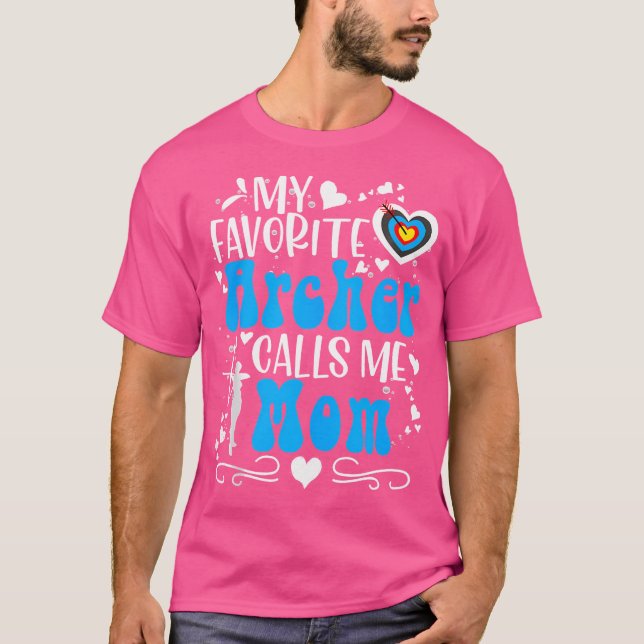 Camiseta Meu Arqueiro Favorito Me Chama Mãe Tia De Arranjo  (Frente)