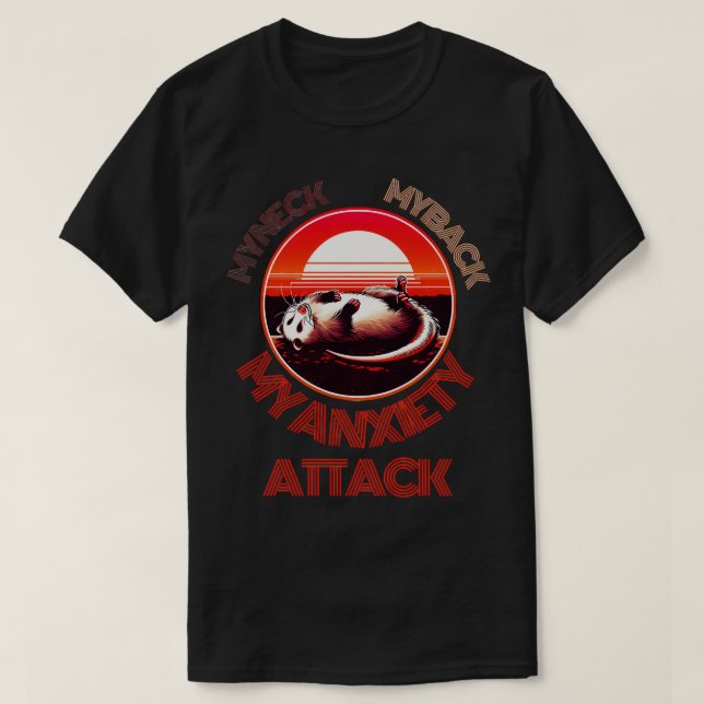 Camiseta Meu Ataque de Ansiedade (Frente do Design)