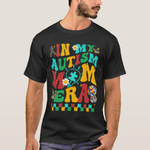 Camiseta Meu Autismo Mãe Era Groovy Quebra-cabeça Piece Mãe