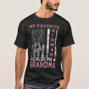Camiseta Meu Aviador Favorito Me Chama de Vovó Aviador Grad
