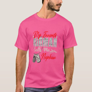 Camiseta Meu Avião Favorito Me Chama Sobrinho De Força Aére