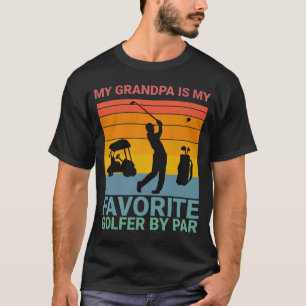 Camiseta Meu avô é meu golfista favorito para o vovô