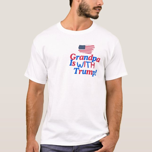 Camiseta Meu avô está com Trump (Frente)