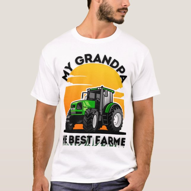 Camiseta Meu Avô, O Melhor Farmista De Todos Os tempos (Frente)