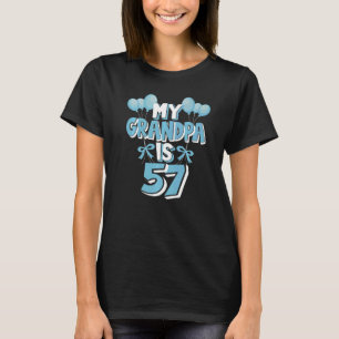 Camiseta Meu Avô Tem 57 Anos Vovô 57 Anos Aniversário