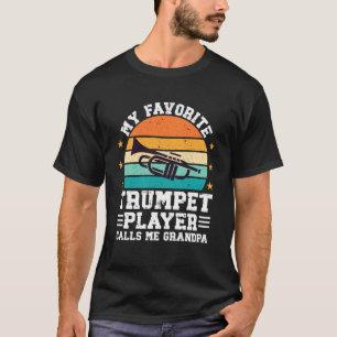 Camiseta Meu Avô Trompetista Favorito Avô Trompete