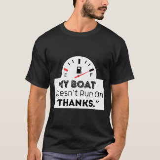 Camiseta Meu Barco Não Funciona Com Obrigado Sticker