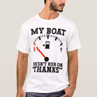 Camiseta Meu Barco Não Funciona Com Obrigados Engraçados Gá
