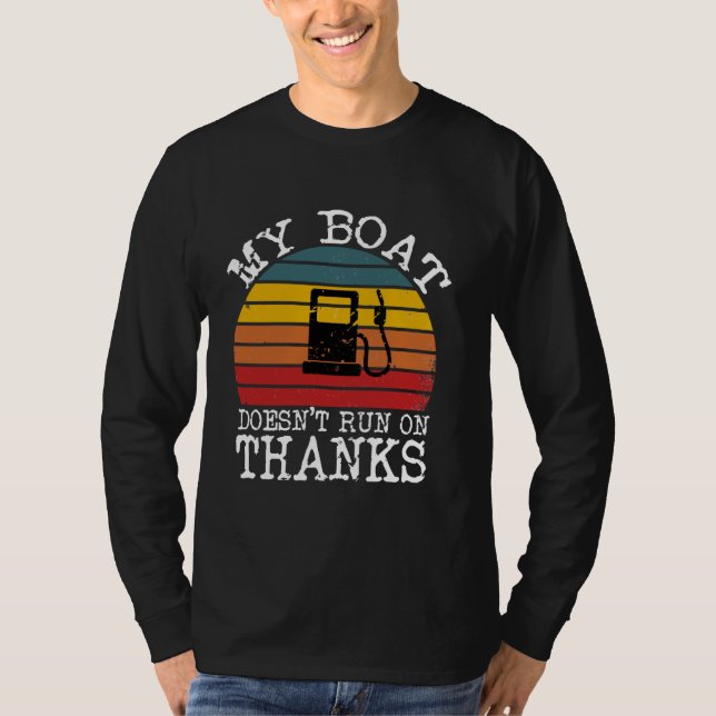 Camiseta Meu barco não funciona em Obrigados (Frente)