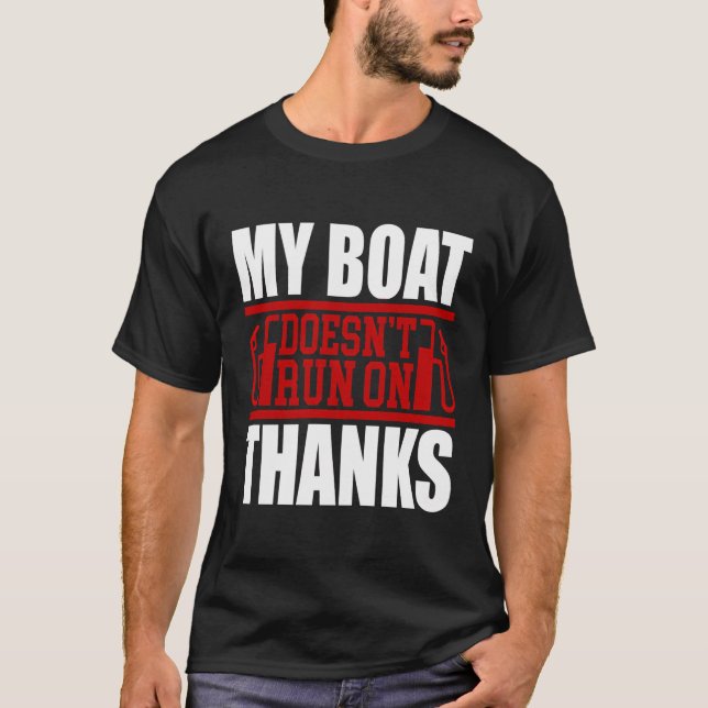 Camiseta Meu Barco Não Funciona Em Obrigados (Frente)