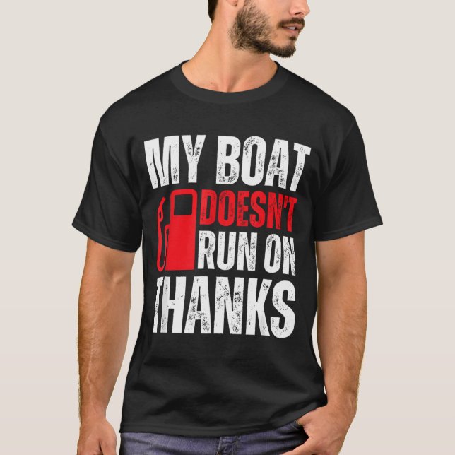 Camiseta Meu Barco Não Funciona Em Obrigados Para Proprietá (Frente)