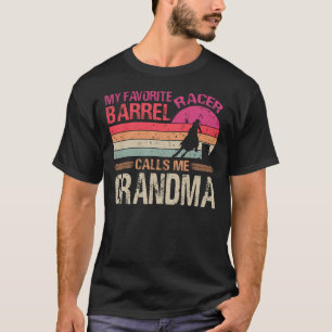 Camiseta Meu Barrel Racer Favorito Me Chama De Vintage Vovó