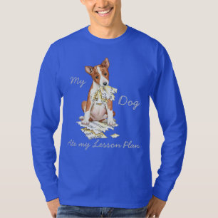 Camiseta Meu Basenji Comeu Meu Plano De Lição