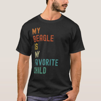 Camiseta Meu Beagle É Meu Favorito. Cachorro Engraçado Infa