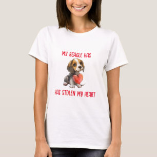 Camiseta Meu Beagle Roubou Meu Coração