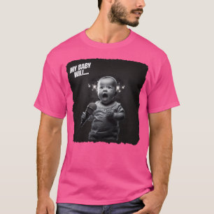 Camiseta Meu Bebê Vai Cantar. Lovely Baby The Singer