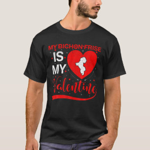 Camiseta Meu Bichon Frise É Meu Namorados Engraçado Bichon 