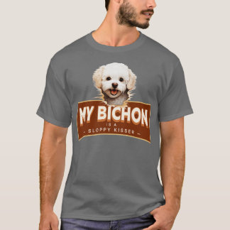 Camiseta Meu Bichon Frise é um Kisser