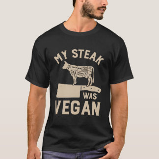 Camiseta Meu Bife Era Vegano