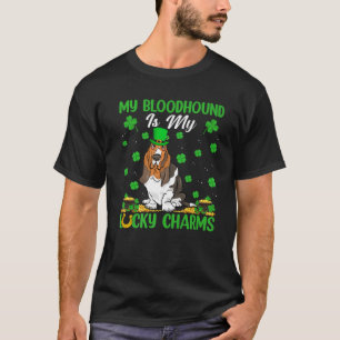 Camiseta Meu Bloodhound É Minha Sortuda Rua De Sangue Pa