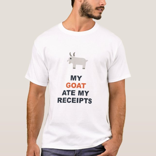 Camiseta Meu Bode Comeu Meus Comprovantes (Frente)